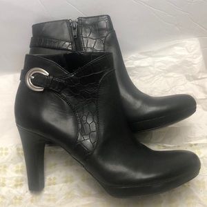 Naturalizer ILLY Black High Heel Ankle Boots